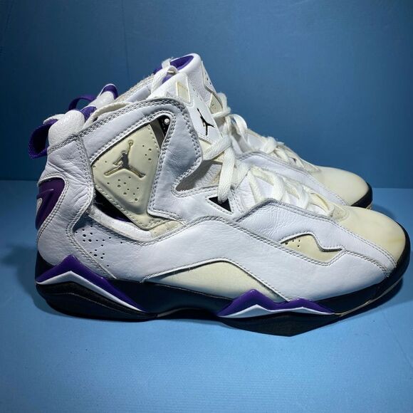 Air Jordan 7 Retro Size 11 342964 101 MINNESOTA VIKINGS Size 9,5 - Picture 5 of 7